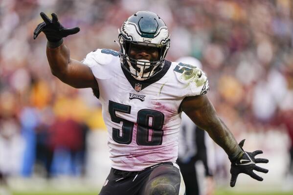 Eagles beat Washington get help to clinch playoff berth AP News